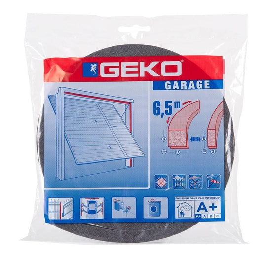 Guarnizione adesiva isolamento garage 17 mm x 6,5 m antracite