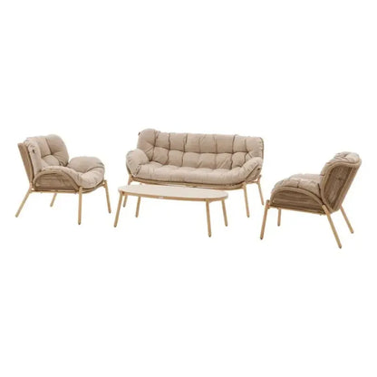 Set salotto hespéride Meloane beige 5 posti cm 294x166x81 h