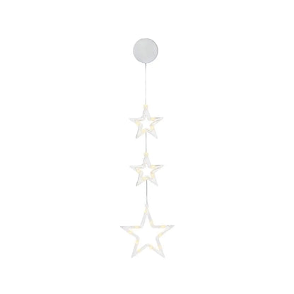 Decorazione luminosa a stelle LED per finestra H42 cm