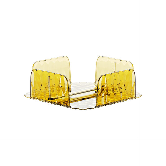 Portatovaglioli Vanity orizzontale colore giallo zafferano 20 x 20 x H 7,3 cm