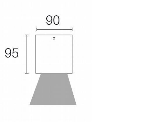 Faretto Plafone 6W Led 3000K  linea lula  grafite