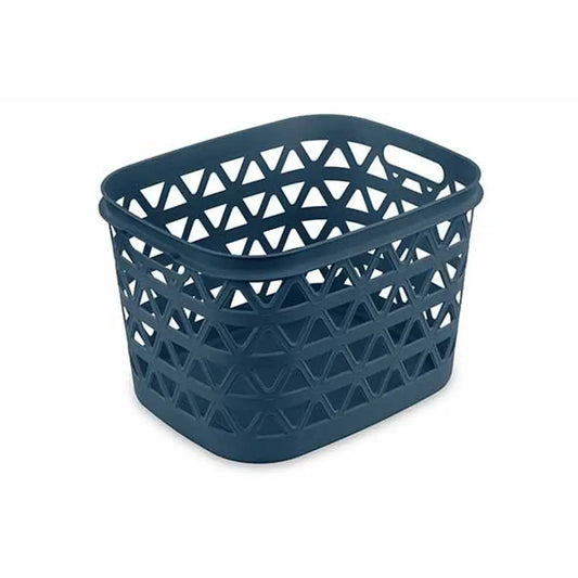 Cesta portabiancheria Oceana grigio-blu 30l cm 42,6x34,6x27,1 h