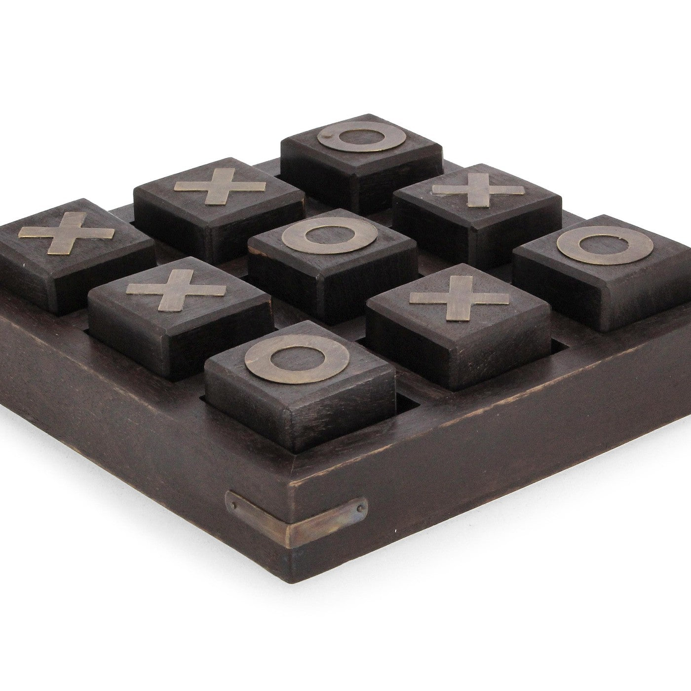 Decorazione Tris Fortune in legno di mango cm 17,2x17,2