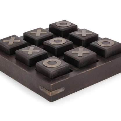 Decorazione Tris Fortune in legno di mango cm 17,2x17,2