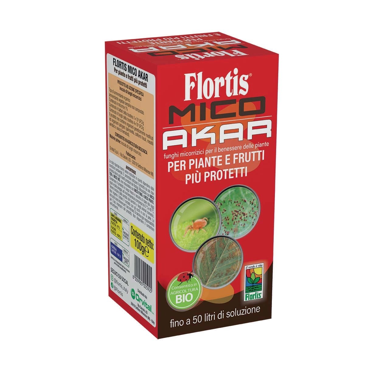 Concime Mico akar polvere bagnabile 100 gr Flortis