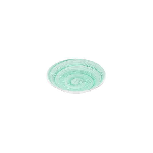 Piatto fondo acqua memento table in ceramica dipinta a mano Ø 23,5 cm