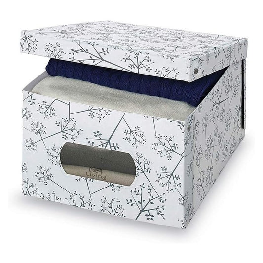 Scatola guardaroba in PVC Large 39 x 50 x 24 cm Domopak Living Bon Ton