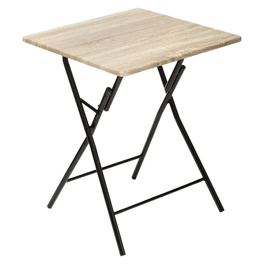 Tavolo pieghevole 2 persone 60x60 cm effetto legno