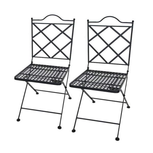 Set 2 sedie Taormina pieghevoli cm 90x41,5