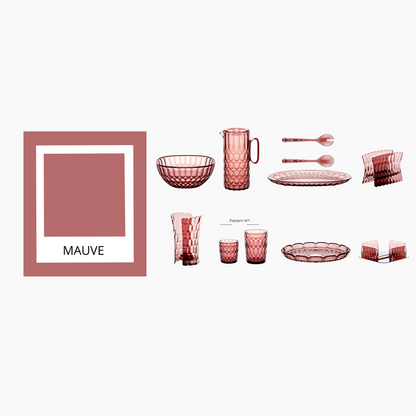 Portatovaglioli Vanity colore malva 15,2x7,6x h11 cm