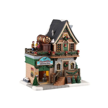 Lemax Eagle’s Nest Brewing illuminato 19,2 × 13,2 × H18,3 cm con adattatore