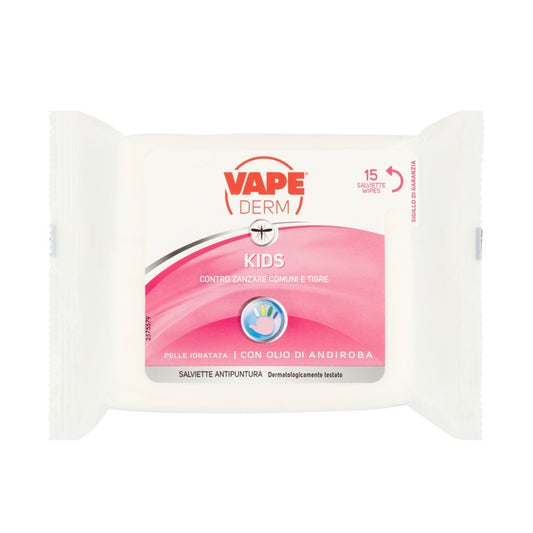 Vape Derm bambini salviette 15 pz