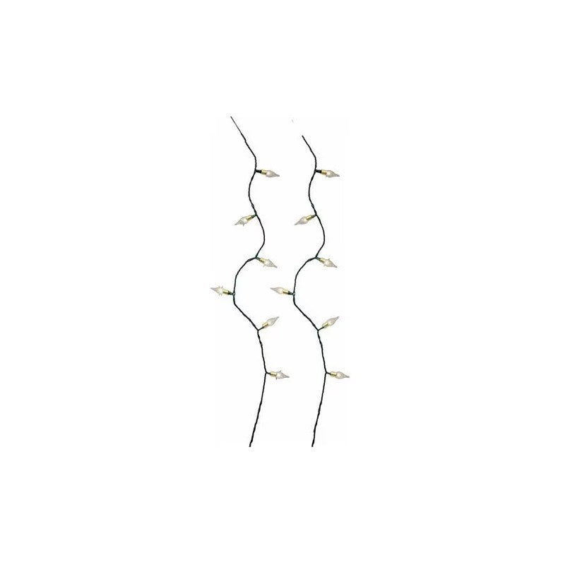 Ghirlanda luminosa vintage 11.2 m con 120 LED bianco caldo