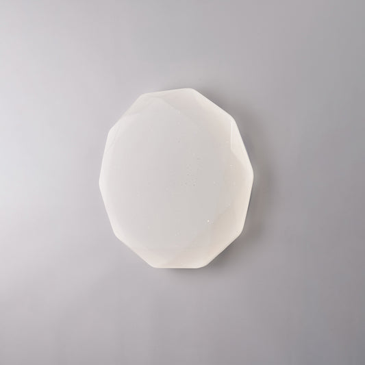 Plafoniera in acrilico bianco diametro 30 con led integrato CCT + telecomando H.7 - Ø 30