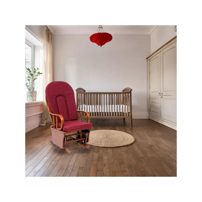 Poltrona dondolo Douglas bordeaux cm 68x50x107h