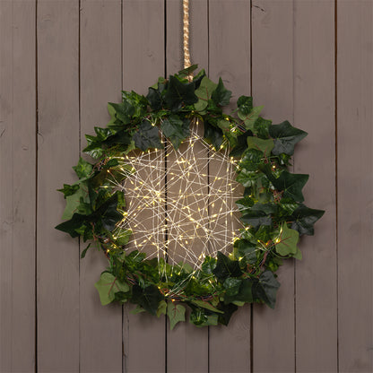 Catena solare 2x20m 200 MicroLED bianco caldo