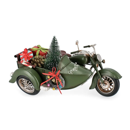 Decorazione natalizia Chelsie sidecar con pino