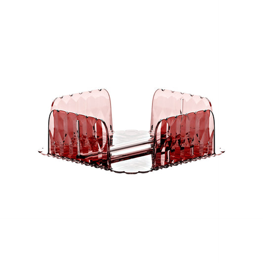 Portatovaglioli Vanity orizzontale colore malva 20 x 20 x H 7,3 cm
