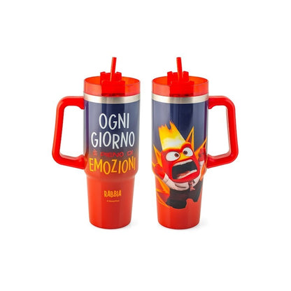 Mug termico Inside Out Rabbia 0,9 L in acciaio inox