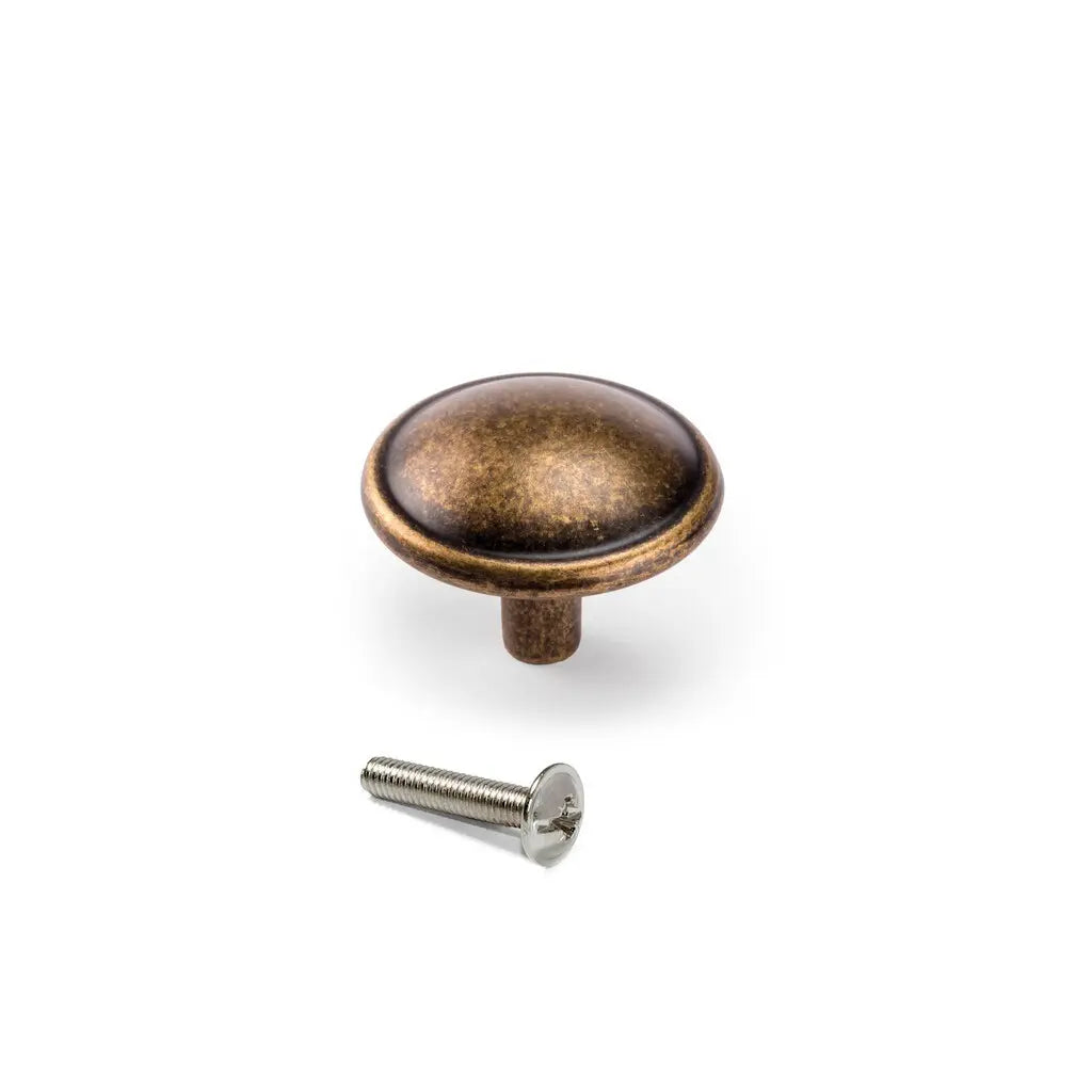 Pomolo per mobili Massanassa D32 mm, Zama, Bronzato