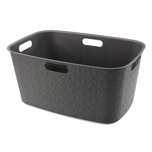 Cesta portabiancheria Curver Softex grigia 45l cm 57x37x27 h