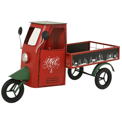 Apecar decorativa in ferro rosso 155 × 74 × H94 cm