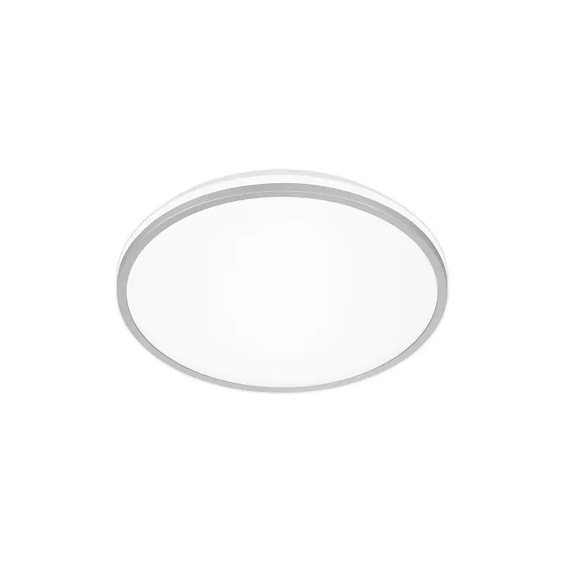 Plafoniera LED Briloner bianca con finitura cromo opaco 8,5W 1800 lm Ø 33 cm luce naturale 4000K