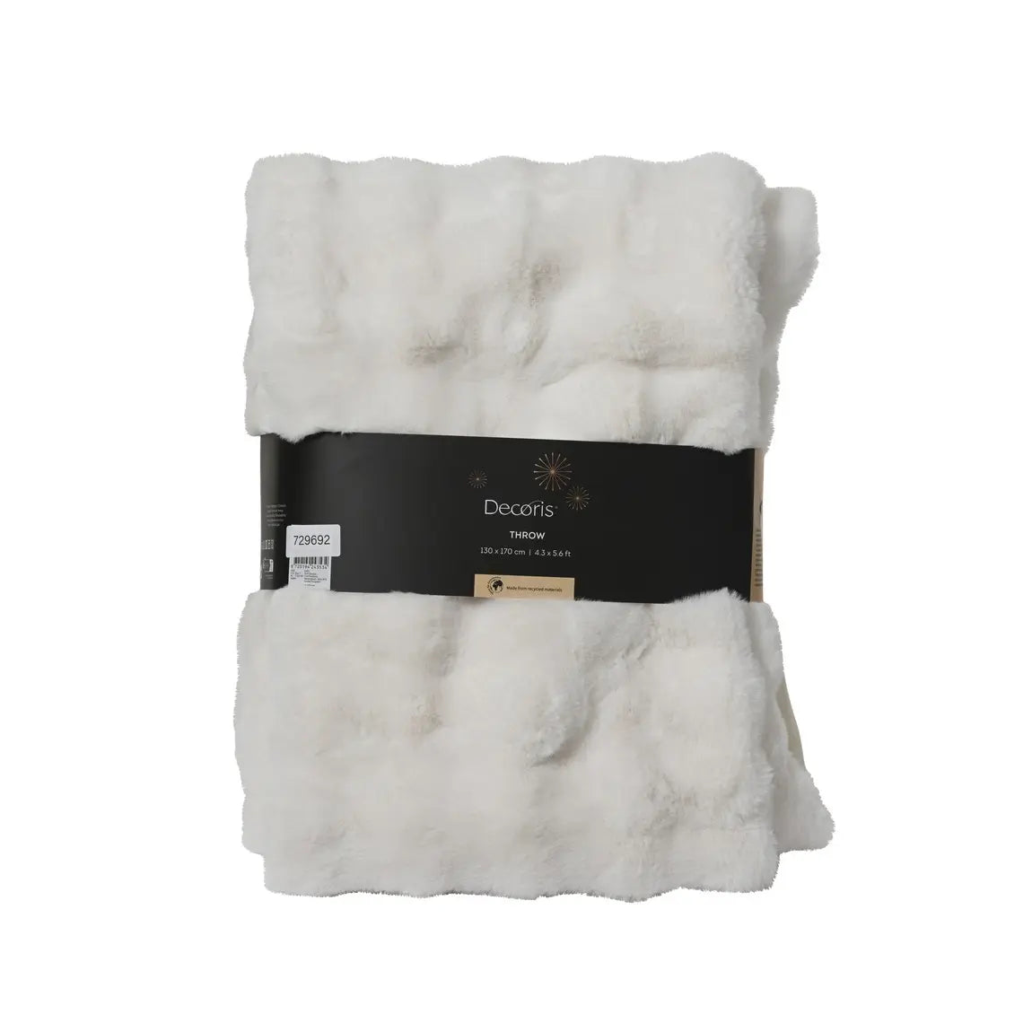 Coperta in poliestere bianca 130 × 170 cm