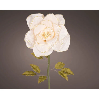 Rosa decorativa crema 40 × 40 × H120 cm