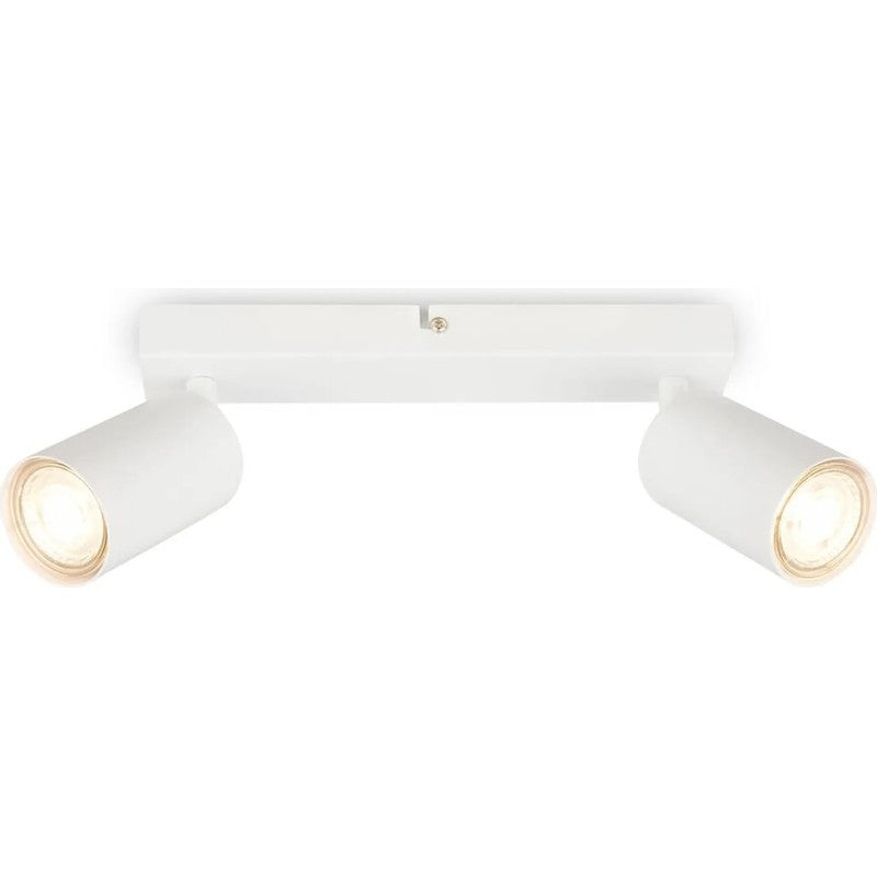 Faretto soffitto 2xGU10 orientabile bianco 15,5 x 5,5 x 25,5 cm