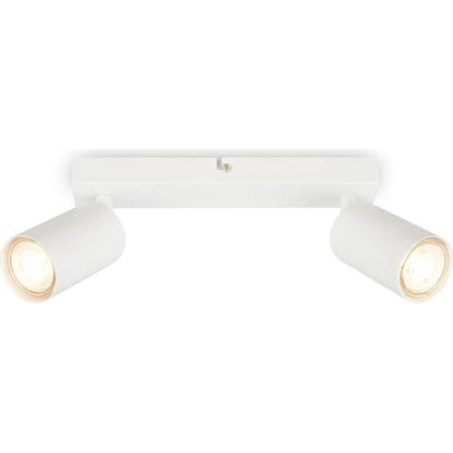 Faretto soffitto 2xGU10 orientabile bianco 15,5 x 5,5 x 25,5 cm