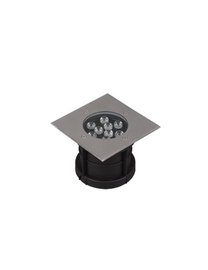 Faretto Led Da Incasso Calpestabile IP65 Nichel Belaja 16x16 cm Trio Lighting