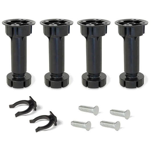Kit di piedini regolabili per mobile Bone H150 mm nero