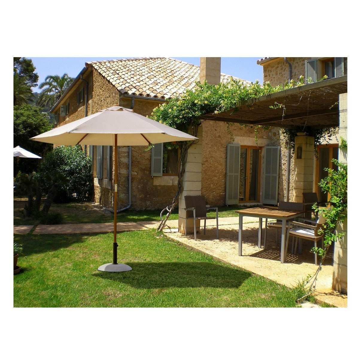 Bizzotto ombrellone Syros 3 m colore naturale