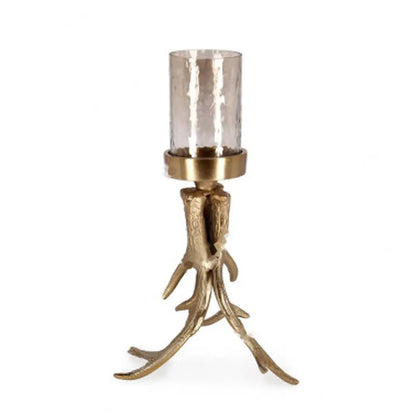 Portacandela Sagar oro H34 cm