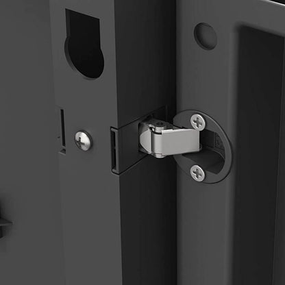 Armadio Alto in Plastica con 3 Ripiani Rinforzati - H188xP54xL89 cm