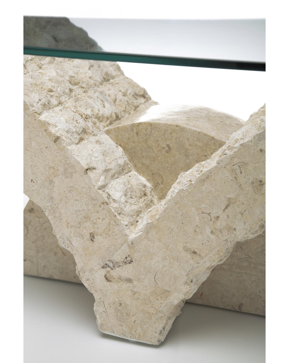 Tavolino Trasparente-Beige 70x120 cm H 40 cm - Modello 1