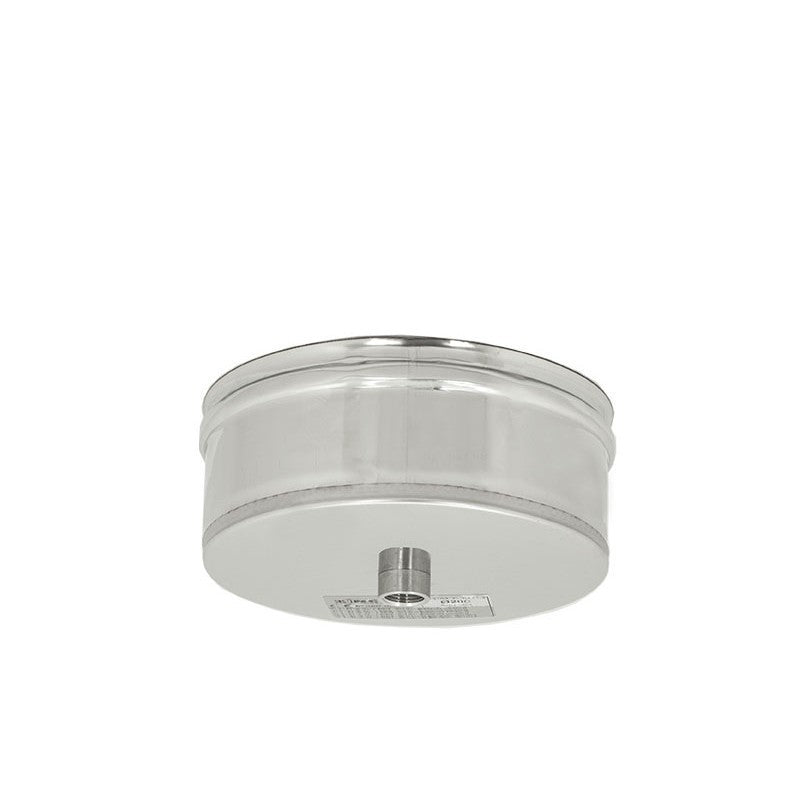 Tappo INOX 304 con scarico condensa Ø 100