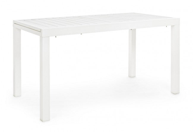 Extendable table 140-210x77 white in aluminium