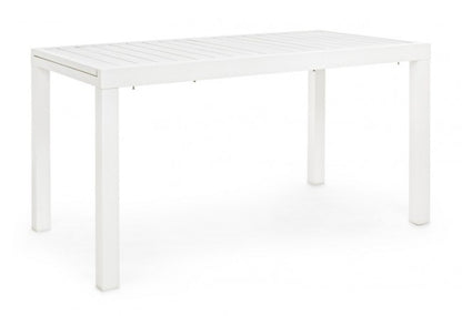 Extendable table 140-210x77 white in aluminium